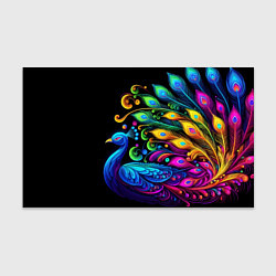 Бумага для упаковки Neon peacock - art, цвет: 3D-принт