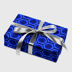 Бумага для упаковки Энергетический щит - синий, цвет: 3D-принт — фото 2