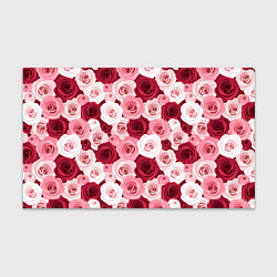 Бумага для упаковки Красные и розовые розы, цвет: 3D-принт
