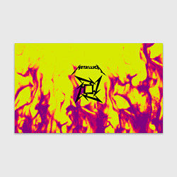 Бумага для упаковки Металлика огненный стиль бенд, цвет: 3D-принт