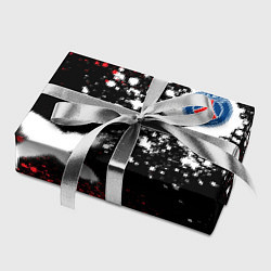 Бумага для упаковки Пари Сен-Жермен на фоне граффити и брызг красок, цвет: 3D-принт — фото 2