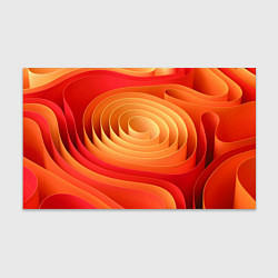 Бумага для упаковки Оранжевые объемные круги, цвет: 3D-принт