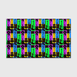 Бумага для упаковки Красочные гитары, цвет: 3D-принт