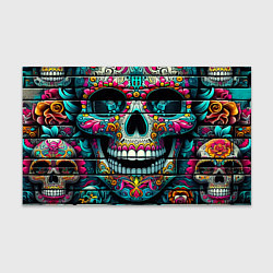 Бумага для упаковки Cool skull - graffiti ai art, цвет: 3D-принт