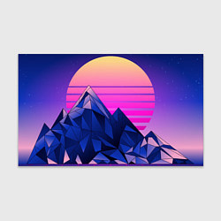 Бумага для упаковки Vaporwave неоновые горы, цвет: 3D-принт