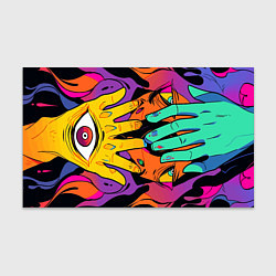 Бумага для упаковки Психоделические руки, цвет: 3D-принт