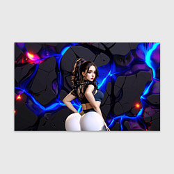 Бумага для упаковки Сексуальная девушка в белом обтягивающем белье, цвет: 3D-принт