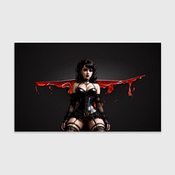 Бумага для упаковки Готическая девушка с порезом на фоне, цвет: 3D-принт