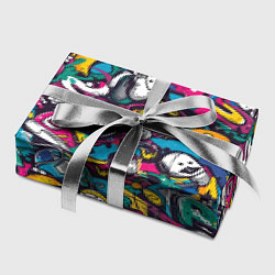 Бумага для упаковки Граффити спортивные принадлежности, цвет: 3D-принт — фото 2