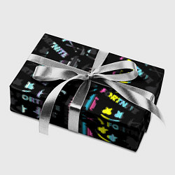 Бумага для упаковки Marshmello black fortnite, цвет: 3D-принт — фото 2