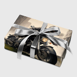 Бумага для упаковки Скетч байкер, цвет: 3D-принт — фото 2