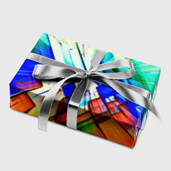 Бумага для упаковки Неоновая абстракция стекло, цвет: 3D-принт — фото 2