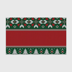 Бумага для упаковки Knitted Christmas Pattern, цвет: 3D-принт