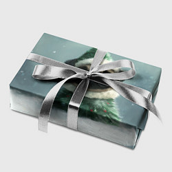 Бумага для упаковки Маленький новогодний мопс, цвет: 3D-принт — фото 2