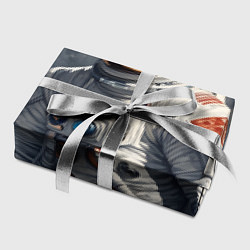 Бумага для упаковки Астронавт на лунной поверхности, цвет: 3D-принт — фото 2