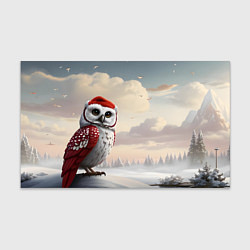 Бумага для упаковки Сова на фоне зимнего леса, цвет: 3D-принт