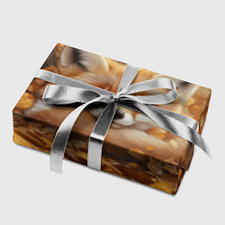 Бумага для упаковки Лисица спит в осенних листьях, цвет: 3D-принт — фото 2