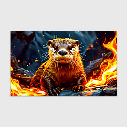 Бумага для упаковки Выдра в огне, цвет: 3D-принт