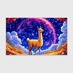 Бумага для упаковки Лама и звездное небо, цвет: 3D-принт