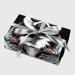 Бумага для упаковки Лемур на черном, цвет: 3D-принт — фото 2