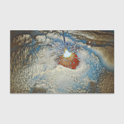 Бумага для упаковки Искрящийся мандарин на снегу, цвет: 3D-принт