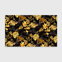 Бумага для упаковки Золотые тропики, цвет: 3D-принт