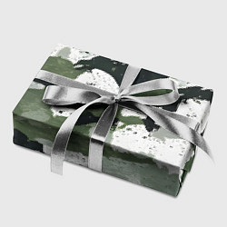 Бумага для упаковки Зеленый фактурный камуфляж, цвет: 3D-принт — фото 2