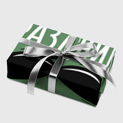 Бумага для упаковки С праздником, на зелёном, цвет: 3D-принт — фото 2