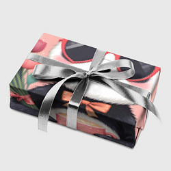 Бумага для упаковки Панда с поздравлениями и с цветами, цвет: 3D-принт — фото 2