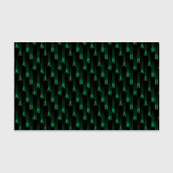 Бумага для упаковки Паттерн с днями недели зелеными иероглифами, цвет: 3D-принт