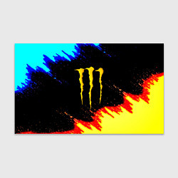Бумага для упаковки Monster energy огненные краски, цвет: 3D-принт