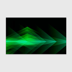 Бумага для упаковки Неоновая зеленая абстракция на черном фоне, цвет: 3D-принт