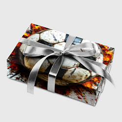 Бумага для упаковки Футбольный мяч на белом, цвет: 3D-принт — фото 2