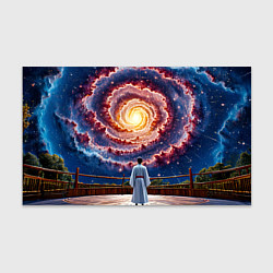 Бумага для упаковки Айкидоист в космосе, цвет: 3D-принт