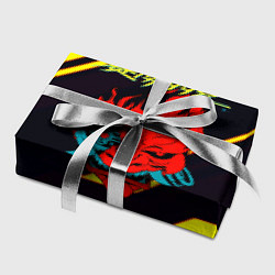 Бумага для упаковки Cyberpunk 2077 geometry steel, цвет: 3D-принт — фото 2