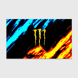Бумага для упаковки Monster energy текстура огненная, цвет: 3D-принт