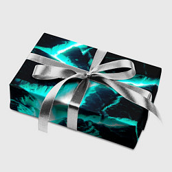 Бумага для упаковки Color light blue black, цвет: 3D-принт — фото 2