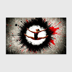 Бумага для упаковки Воздушная гимнастика на сером, цвет: 3D-принт