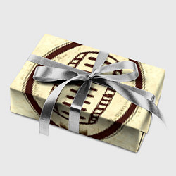 Бумага для упаковки Мяч регби на бежевом, цвет: 3D-принт — фото 2