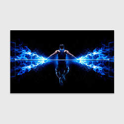 Бумага для упаковки Турникмен в синем пламени, цвет: 3D-принт