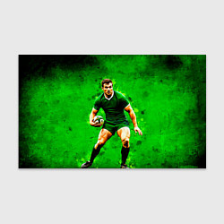 Бумага для упаковки Регбист на зеленом, цвет: 3D-принт