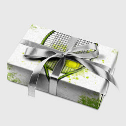 Бумага для упаковки Теннисная ракетка в зеленом, цвет: 3D-принт — фото 2
