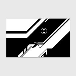 Бумага для упаковки Borussia geometry black, цвет: 3D-принт