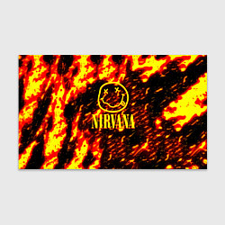 Бумага для упаковки Nirvana огненное лого, цвет: 3D-принт