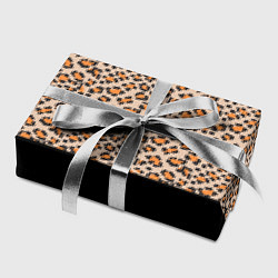 Бумага для упаковки Леопардовый паттерн с черной и бежевой полосой, цвет: 3D-принт — фото 2
