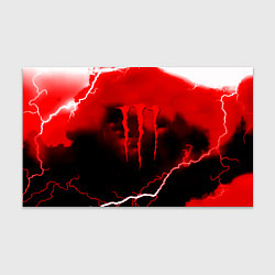 Бумага для упаковки Monster energy red storm, цвет: 3D-принт