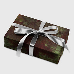 Бумага для упаковки Абстракция - green fabric soaked in red paint, цвет: 3D-принт — фото 2