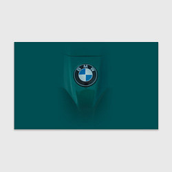 Бумага для упаковки Логотип BMW на зелёном фоне, цвет: 3D-принт