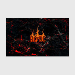 Бумага для упаковки ACDC логотип из огня, цвет: 3D-принт