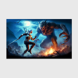 Бумага для упаковки Ciris battle with the dark monster - the Witcher 4, цвет: 3D-принт